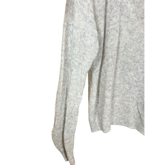 FREE PEOPLE  Alpaca Wool Slouchy Gray Oversized Boho Sweater Lightweight Sz L - Picture 5 of 9